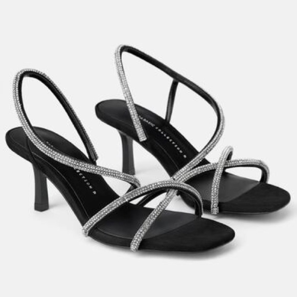 Zara sparkling heels